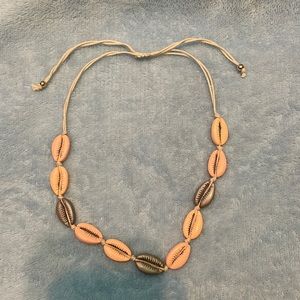 Pink shell necklace